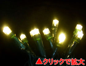 電池式LEDライト50球（タイマー付）電球色【HT50D】
